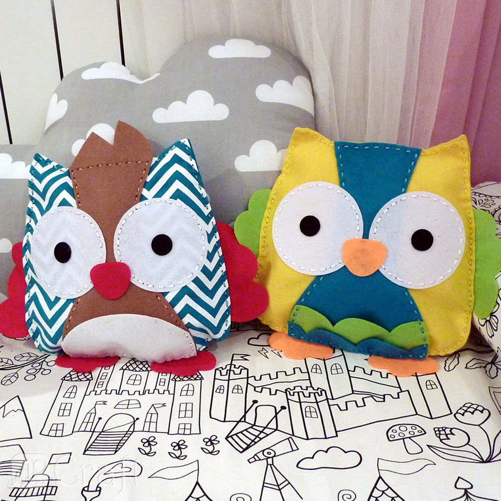 Felt Owl Pillow Craft Kit Dave Sklep Internetowy Dpcraft