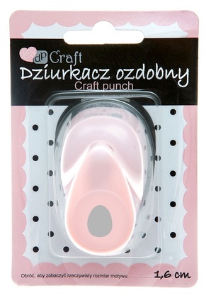 Dziurkacz ozdobny 1,6 cm jajko