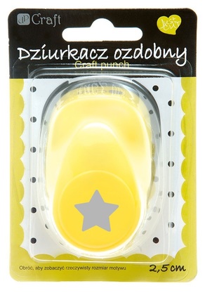 Dziurkacz ozdobny 2,5 cm gwiazda