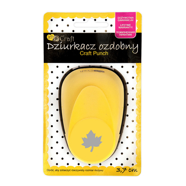 Dziurkacz ozdobny 3,7 cm klon