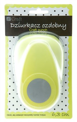 Dziurkacz ozdobny 6,3 cm koło