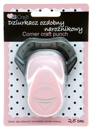 Dziurkacz ozdobny narożnikowy 2,5 cm półksiężyc