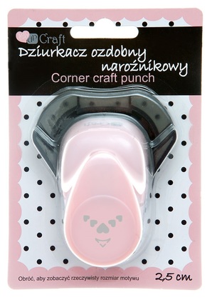 Dziurkacz ozdobny narożnikowy 2,5 cm serca