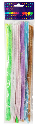 Druciki kreatywne 30 cm pastel, 25 szt.