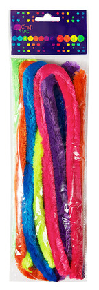 Druciki kreatywne 50 cm neon, 8 szt.