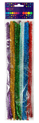 Druciki kreatywne 30 cm metalizowane, 25 szt.
