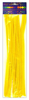 Druciki kreatywne 30 cm żółte, 25 szt.
