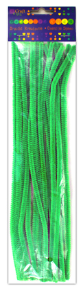 Druciki kreatywne 30 cm zielone, 25 szt.
