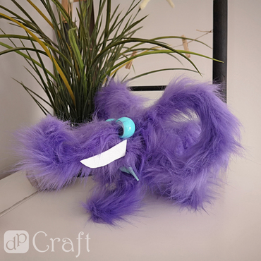 Zestaw diy zwierzaki futrzaki - słoń