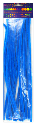Druciki kreatywne 30 cm niebieskie, 25 szt.