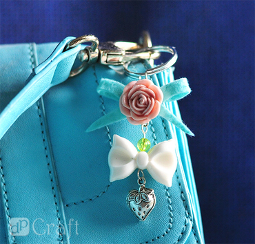 Dodatki charm & deco,12 szt. positive life