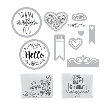 Mini maszynka tnąco - wytłaczająca - Sizzix Sidekick  (White & Grey) - zestaw