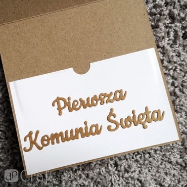 Folder na płytę komunijną