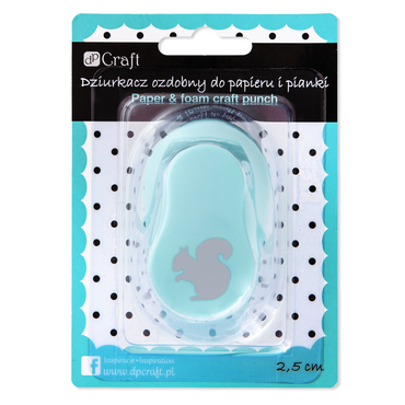 Dziurkacz ozdobny do papieru i pianki 2,5 cm wiewiórka