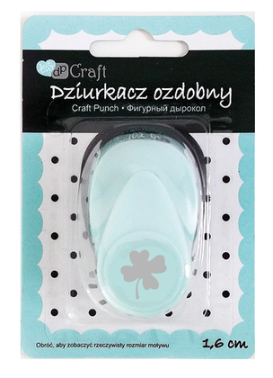 Dziurkacz ozdobny 1,6 cm koniczyna 2
