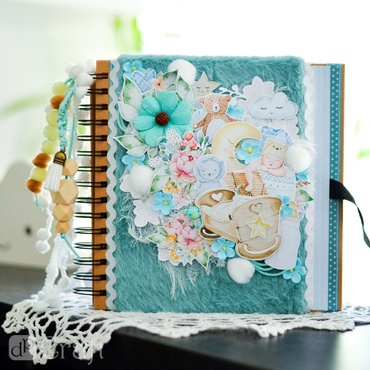 Album do zdobienia 20,5 cm x 20,5 cm - kraft (40 kartek)