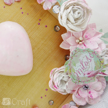 Brokat w kleju, 120 ml - pink