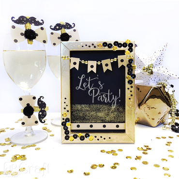 Brokat w kleju, 120 ml - gold