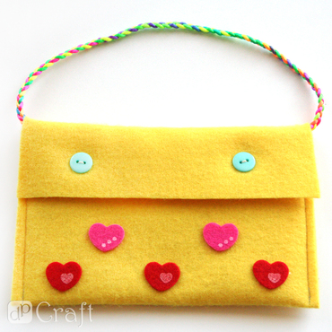 Filc poliestrowy A4, 5 szt. yellow