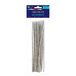 Druciki kreatywne 30 cm srebrne, 25 szt