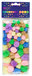 Pompony akrylowe mix pastel, 78 szt.