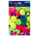 Pompony akrylowe mix neon, 156 szt.