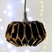 Lampa z tektury diy - czarna oprawka