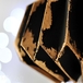 Lampa z tektury diy - czarna oprawka