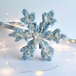 Drewniana dekoracja - śnieżynka 5, 20 cm