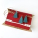 Pudełka składane pillow box, 10x11 cm, gałązka sosny, 4 szt