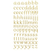 Naklejki brokatowe - alfabet, 90 szt