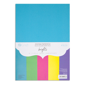 SOLID COLOURS PAPER PACK 220 G - BRIGHTS, A4, 20 SHEETS