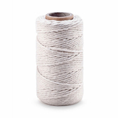 Sznurek bawełniany do makramy 2 mm 100 g, biały (naturalny)