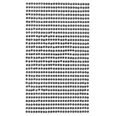 Kryształki samoprzylepne 3mm, 806 szt. Black