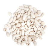 Drewniane koraliki, mix, 50g
