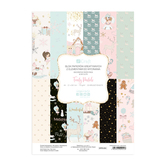 DECORATIVE PAPER PACK & DIE-CUTS - FROSTY PASTELS, 20 SHEETS