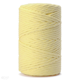 Sznurek bawełniany skręcany 3mm 100m, bananowy
