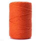 Sznurek bawełniany skręcany 3mm 100m, terakota