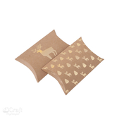 Pudełka składane pillow box, 15x13,5 cm, jeleń, 2 szt.