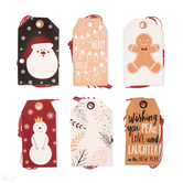 Zawieszki do prezentów ze sznurkiem, merry&bright, 24 szt.