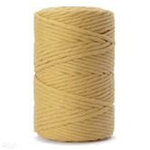 Sznurek bawełniany skręcany 3mm 100m, ciemno żółty