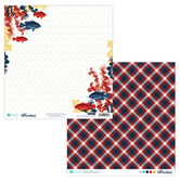 30,5 X 30,5 CM DOUBLE SIDED PAPER - MARINE 02, 5 PCS