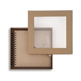Zestaw Album do zdobienia 20,5 cm x 20,5 cm + Pudełko tekturowe z oknem
