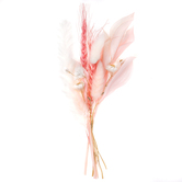 MINI BUKIET SUSZONYCH KWIATÓW, OK. 20 CM, 'MISTY PINK'
