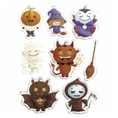 NAKLEJKI ŻELOWE -  HALLOWEEN, 8 SZT.