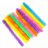 Druciki kreatywne 30 cm super puszyste, 10 szt. tęczowe