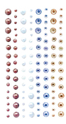 Kryształki i perły samoprzylepne, 120 szt. azure & spice