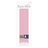 Zestaw papierów do decoupage - Papier Patch - Red Stripes, 3 szt.