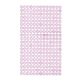 Kryształki samoprzylepne 6mm,260 szt. light pink