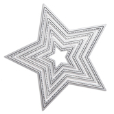 Zestaw wykrojników - gwiazdy 12 cm x 12 cm, 4 szt.
